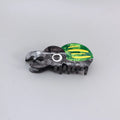 Handmade cellulose acetate insect biology beetle grip in green beetle design