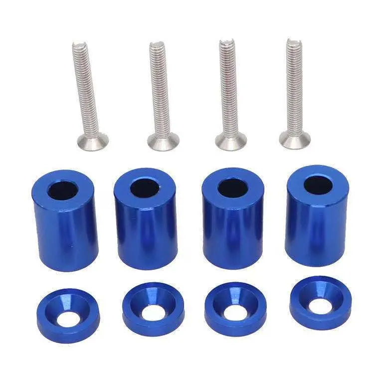 Aluminium car machine cover pad height sheet with screws, nuts and washers