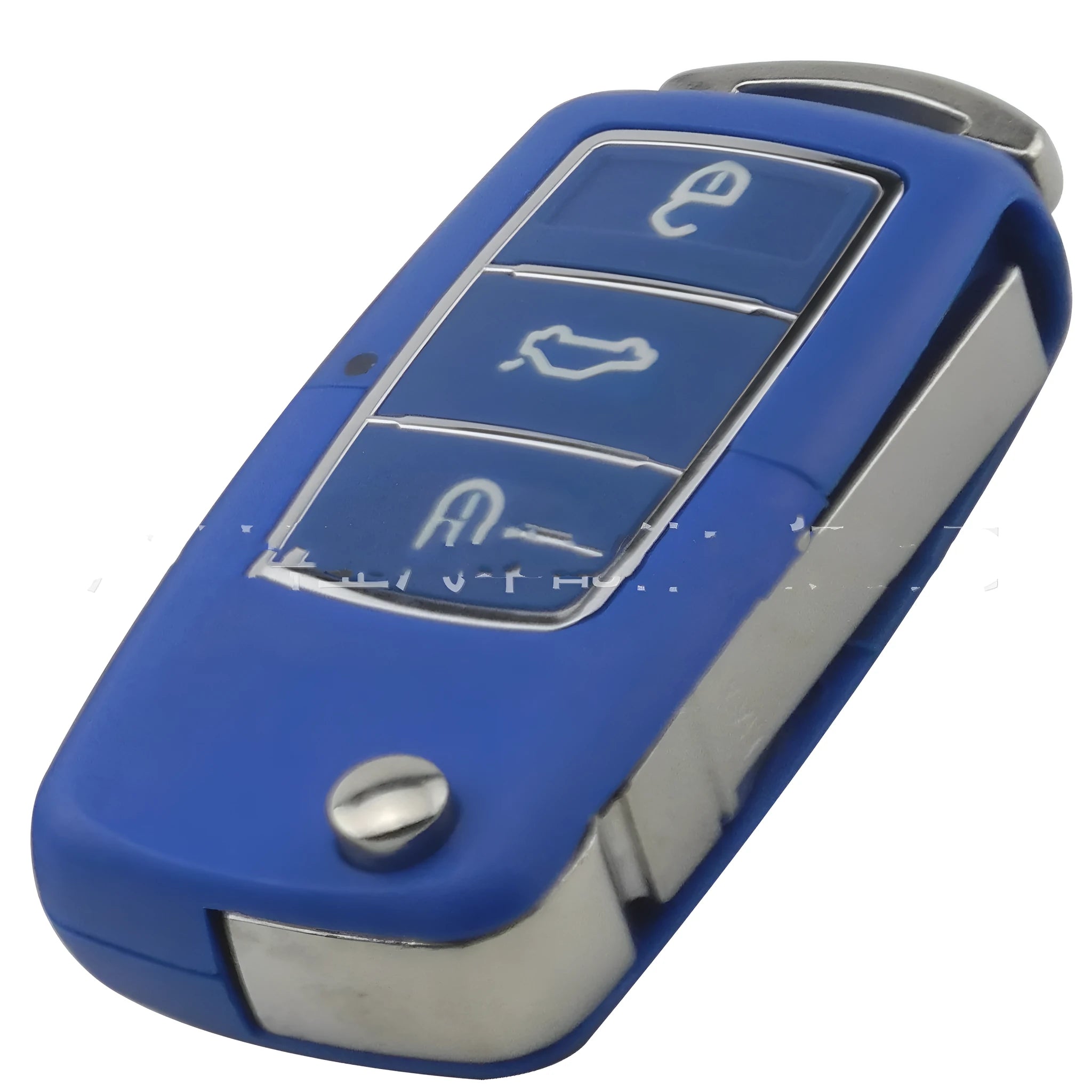 Volkswagen Jetta Golf auto key shell in black, blue, purple, red, and yellow colour options