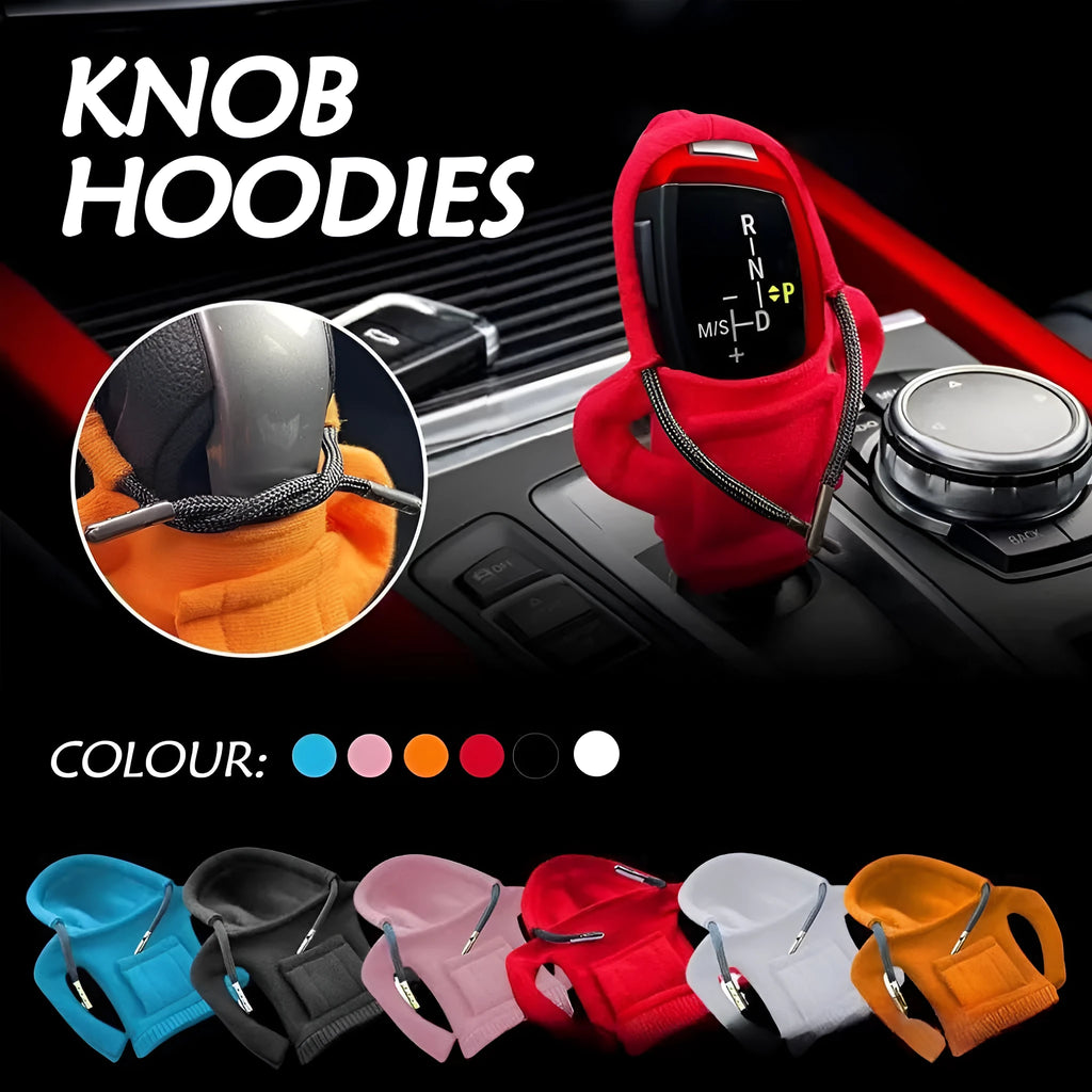 Velvet car gear handle sleeve in Dutch velvet fabric showing colour and fit options