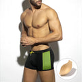 Men's polka dot print swimming boxers in quick-drying nylon fabric