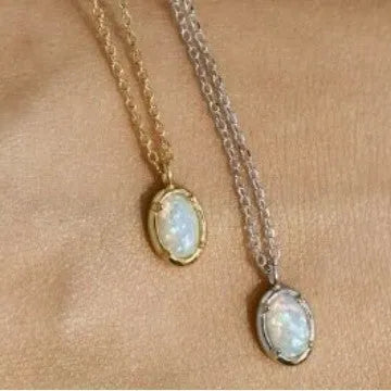 S925 silver geometric pendant necklace with round and oval elements in gold or white gold colour