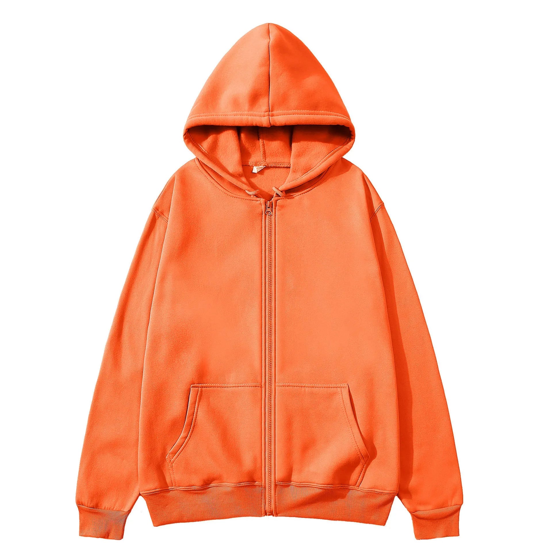 Men's loose fit solid colour sports zipper jacket in polyester spandex fabric