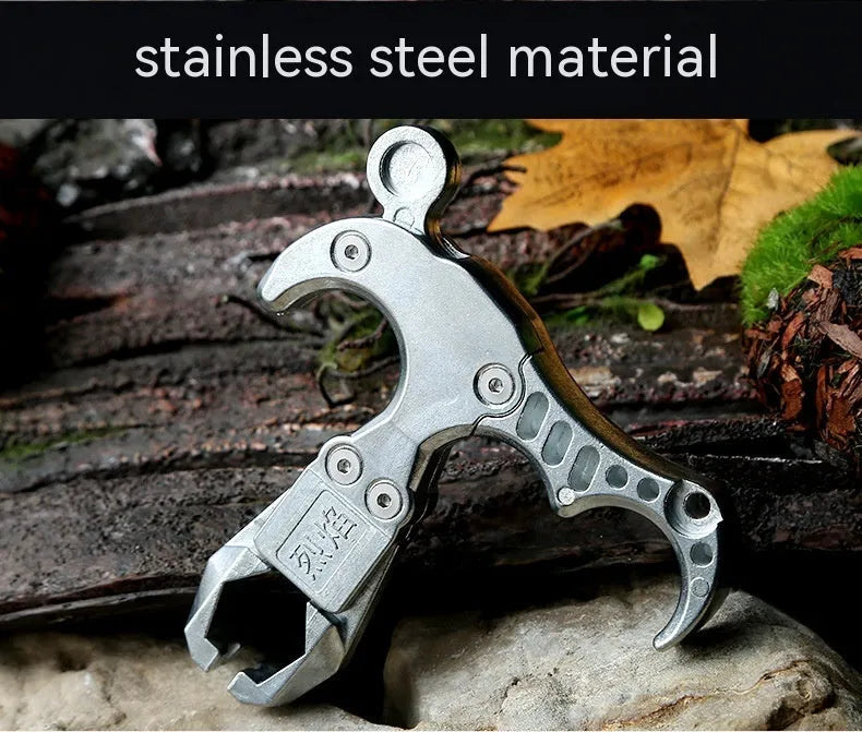 Two-axis harpoon clip alloy archery release aid for bowstring control