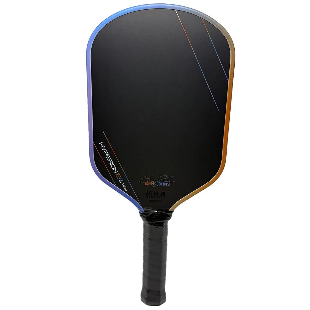 Aurora Multicolor Hyperion 3s pickleball racket with carbon fibre matte finish