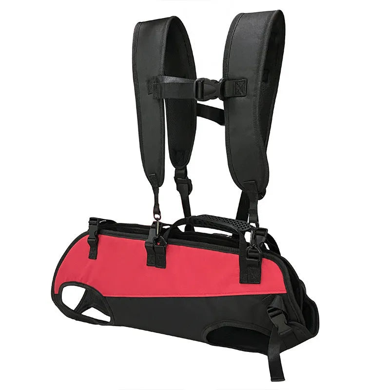 Airborne outdoor walking stretcher pet backpack in Oxford cloth with 50 litre capacity