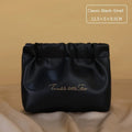 Large capacity caramel mocha PU leather toiletry bag with double layer waterproof design and wet dry separation for travel makeup storage