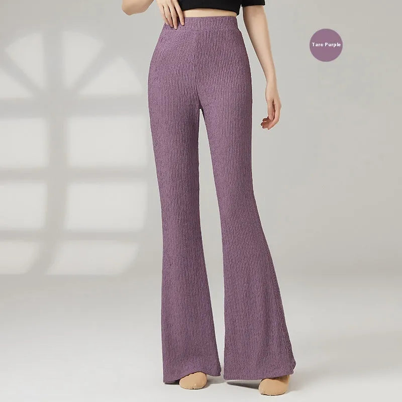Women's classical dance practice trousers in polyester fibre available in five colours