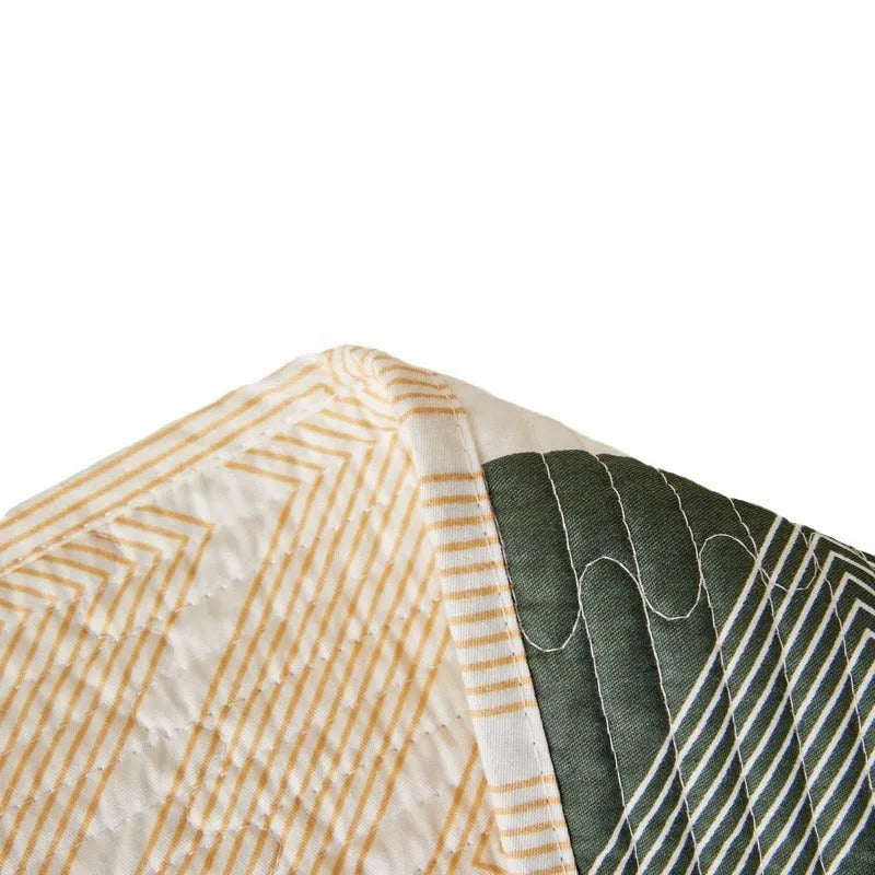 Pure cotton bed sheet three-piece set in modern simple style with reactive printed colours