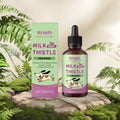 60ml bottle of dog liver support liquid supplement with milk thistle and turmeric extract