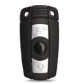 BMW CAS3 semi-intelligent remote car key fob with three metal keys and HU92 model label