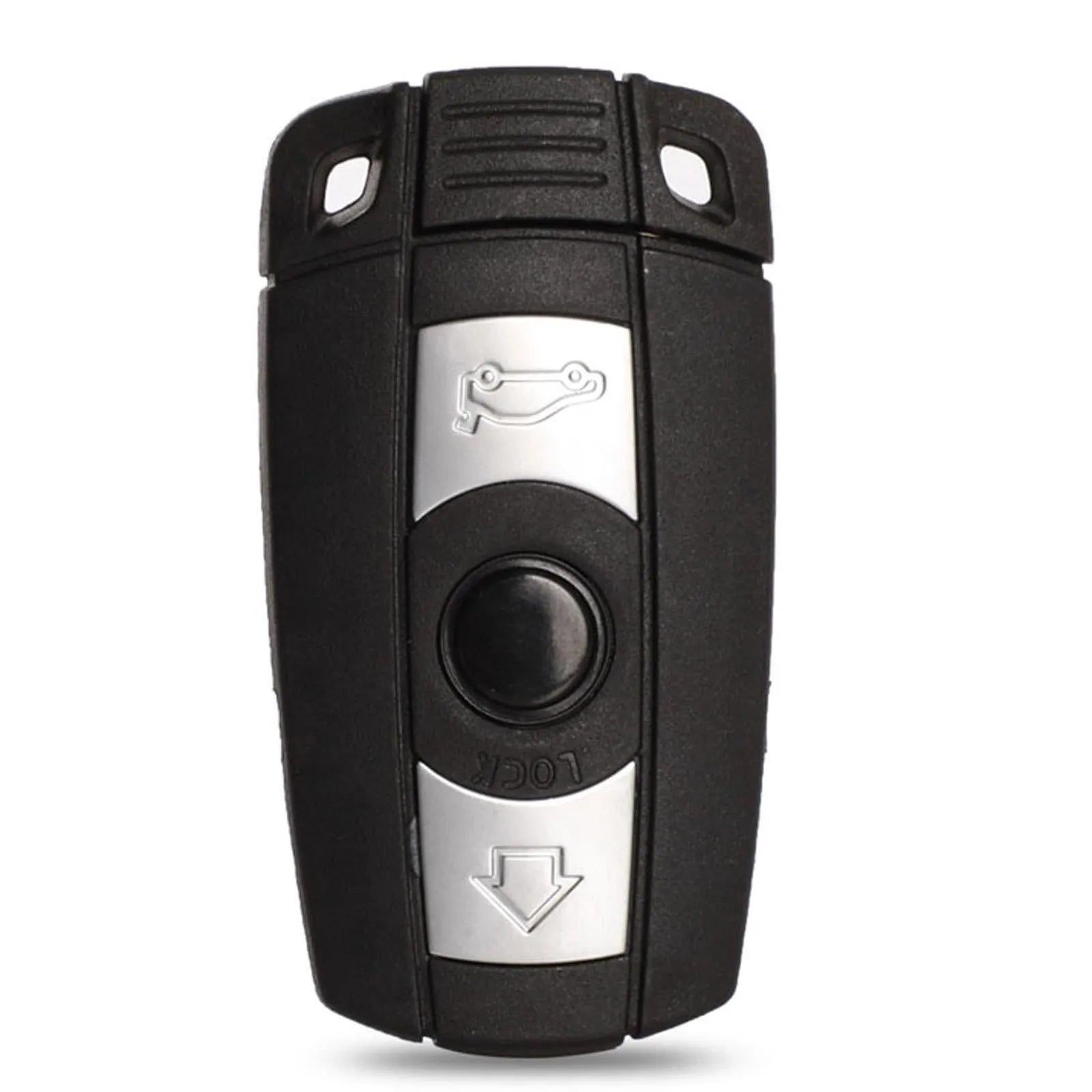 BMW CAS3 semi-intelligent remote car key fob with three metal keys and HU92 model label