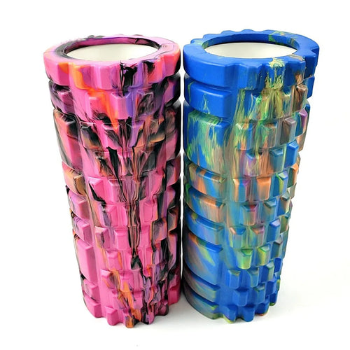 33cm camouflage pattern foam roller in EVA foam with cylindrical shape for fitness and massage
