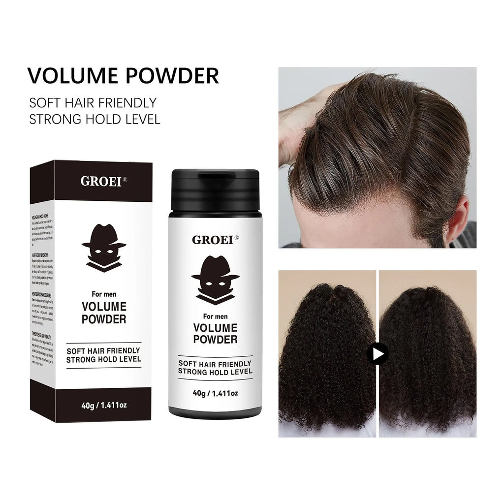 40g tub of hair styling powder for oil control and fluffy volume texture.
