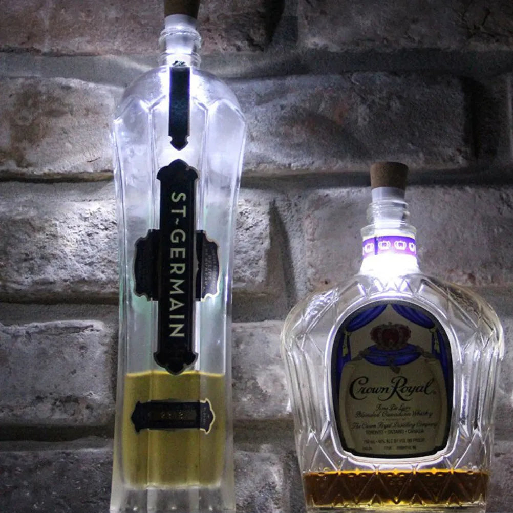 USB rechargeable LED bottle cap light with waterproof plastic shell for decorative holiday use