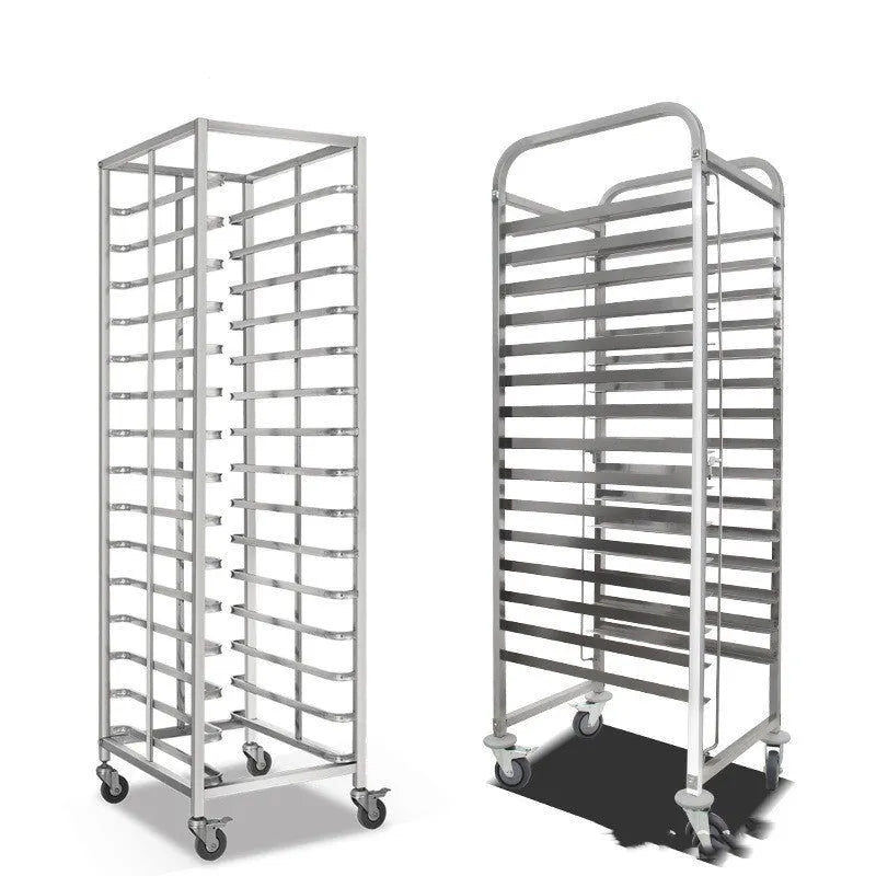 Stainless steel six-layer baking tray rack with lock, measuring 40cm by 60cm