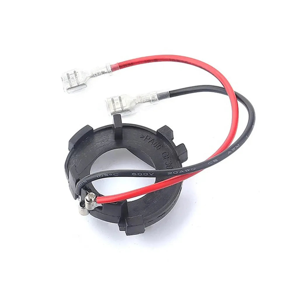 Black H7 LED headlight adapter bracket for Volkswagen Golf 5 Jetta MK5 GTI conversion