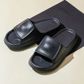 Soft EVA bathroom slippers with 3.5cm thick sole in seven colour options
