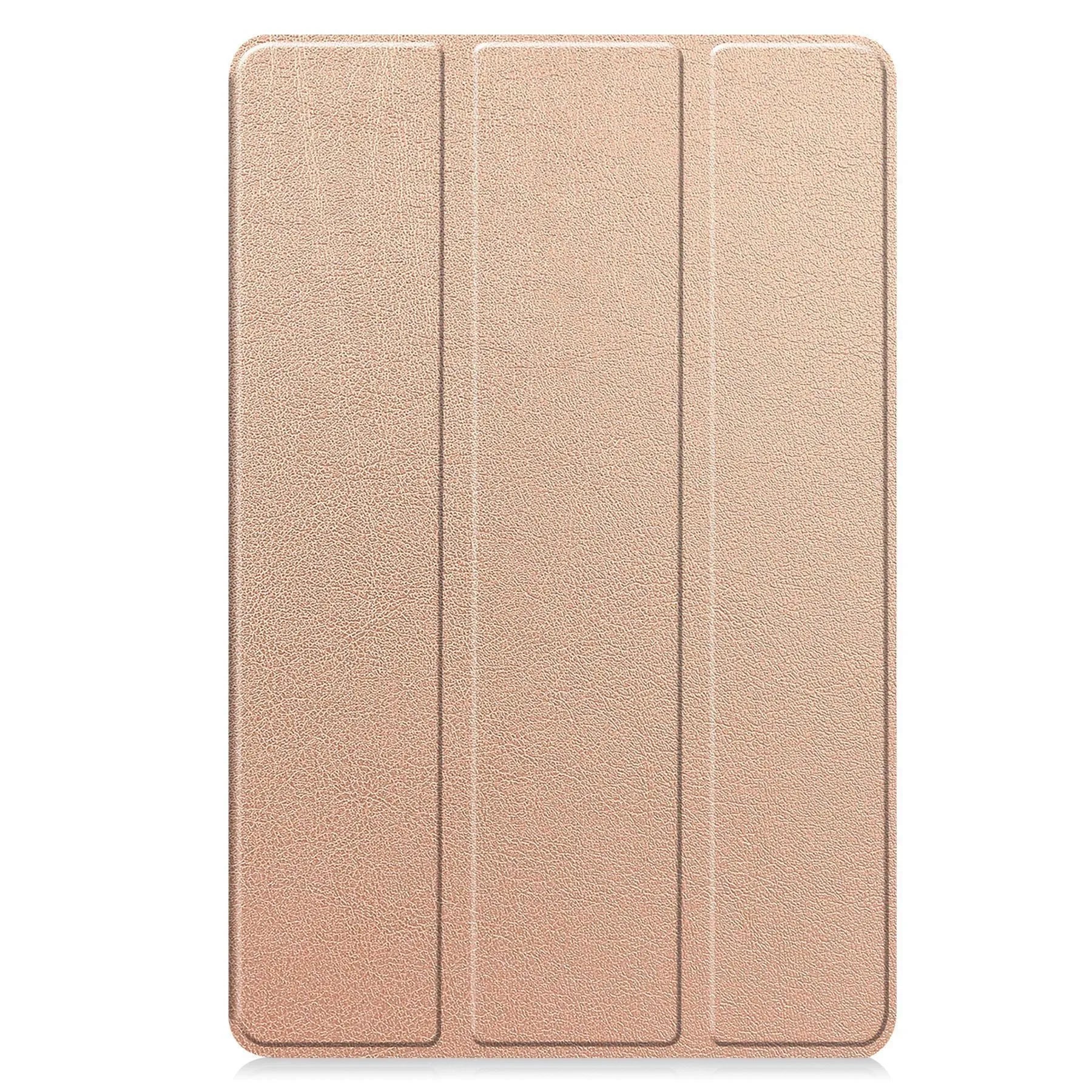 Samsung Tab S10 FE Plus 13.1 inch hard case in tri-fold stand mode showing silk screen design and microfibre lining