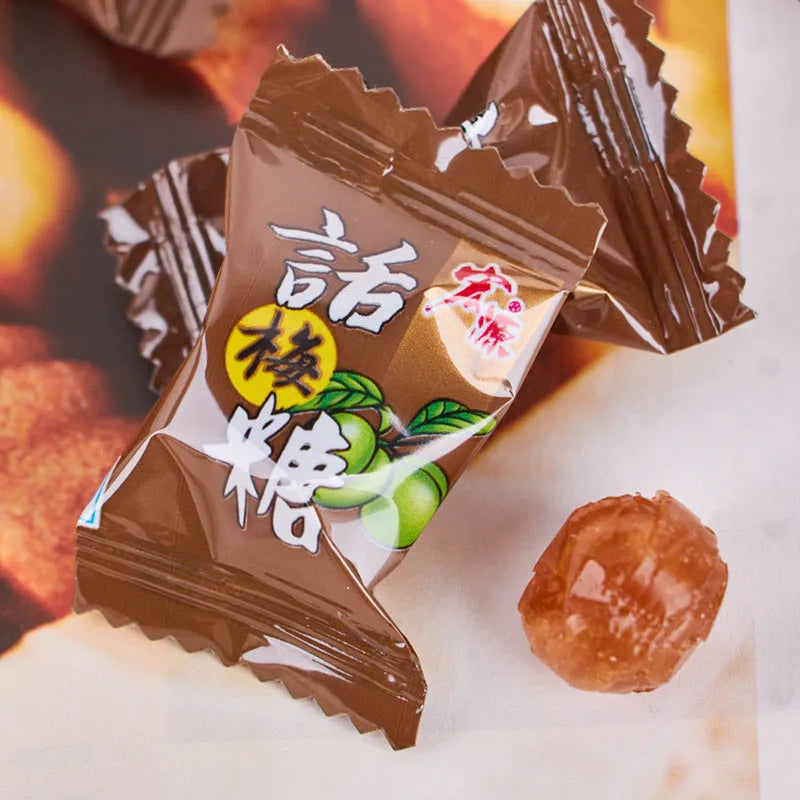 Bag of assorted plum sugar guava and tangerine peel fruit flavoured hard candy