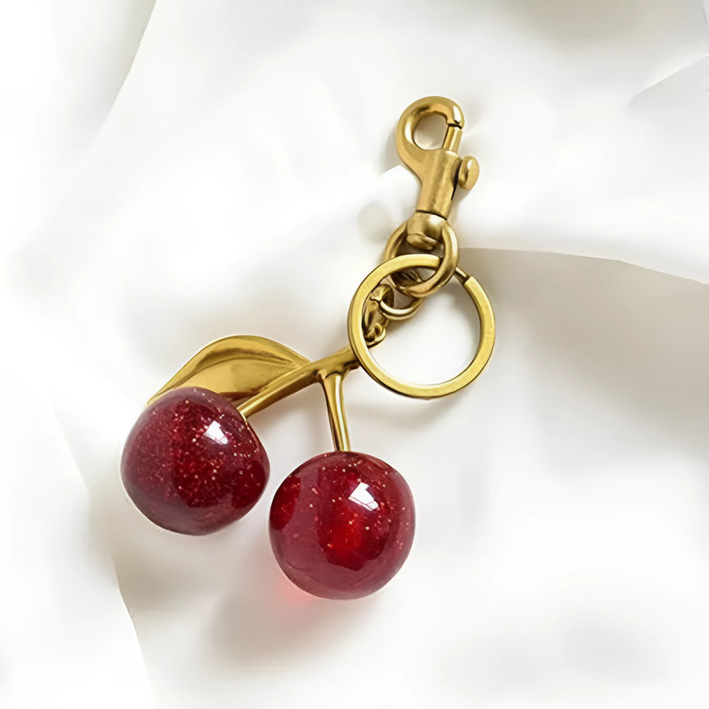 Zinc alloy 3D car design key ring pendant in red or pink colour