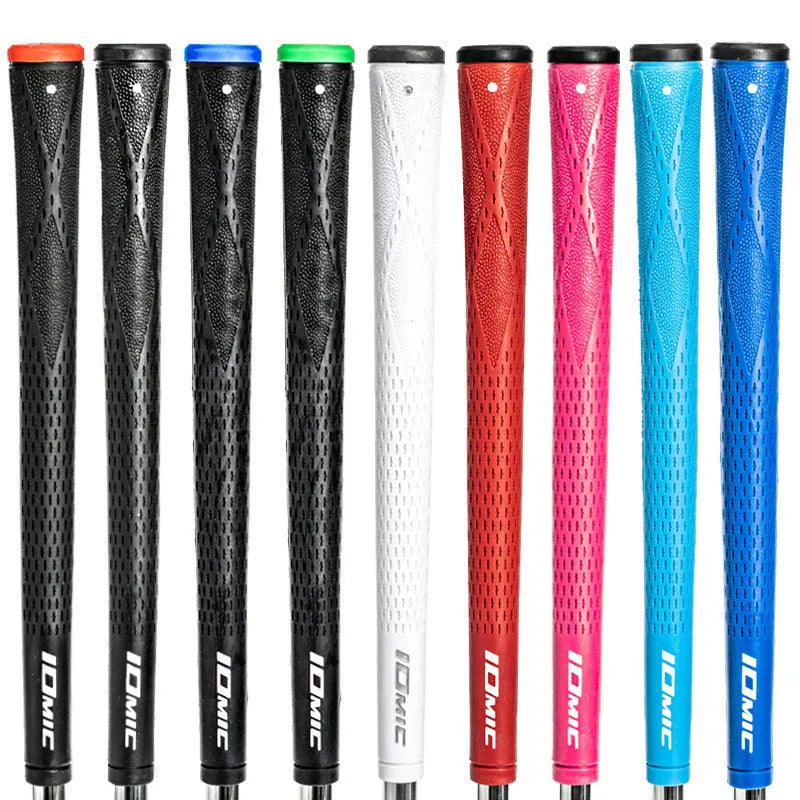 TPE/TPR golf club grip showing non-slip texture and available colour options