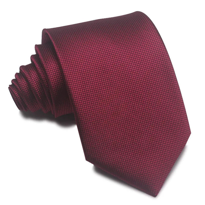 8cm wide polyester jacquard tie with striped pattern in arrow shape for business wear