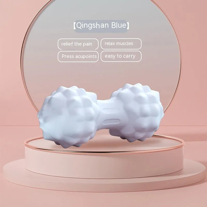 6cm diameter TPR foot massage ball in pink, blue, green, or purple colours on a plain background.