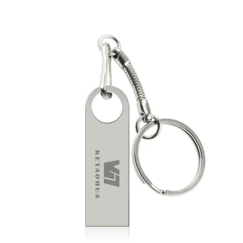 Custom high-speed metal car USB flash drive in silver, black, gold, or rose gold finishes