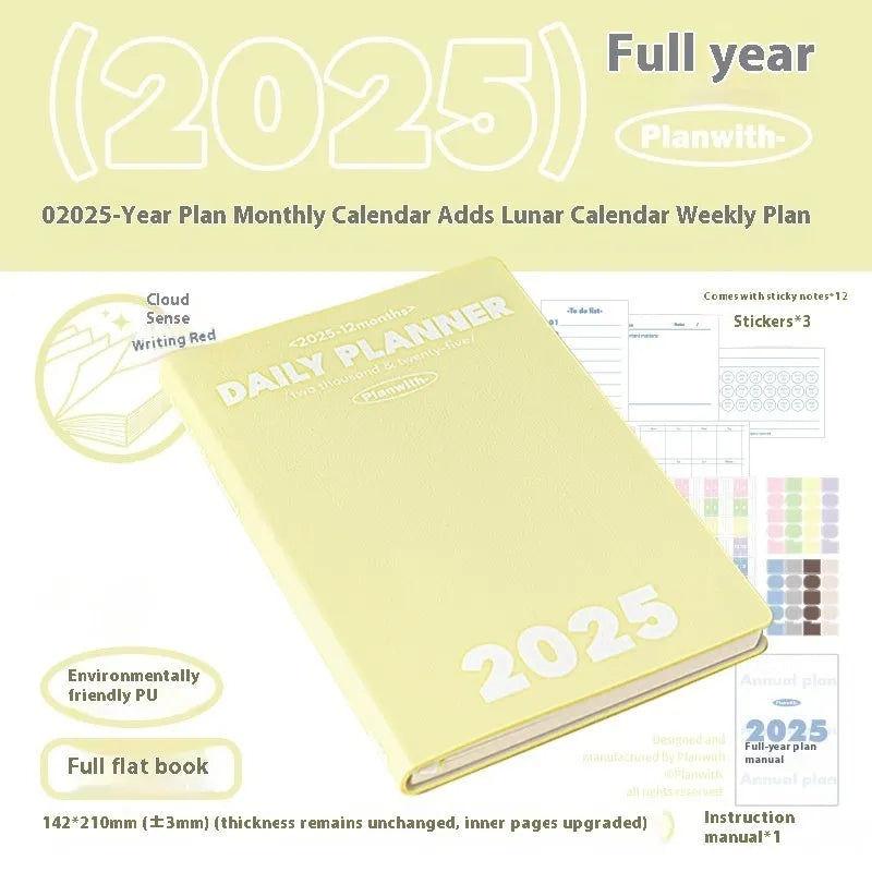 Waterproof notebook with PU cover in multiple colours for postgraduate study records