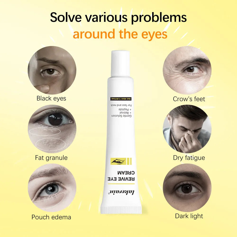 40ml bottle of retinol eye cream for dark circles and fine lines