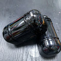 Black infrared anti-theft alarm detector with 2-beam technology for perimeter security systems
